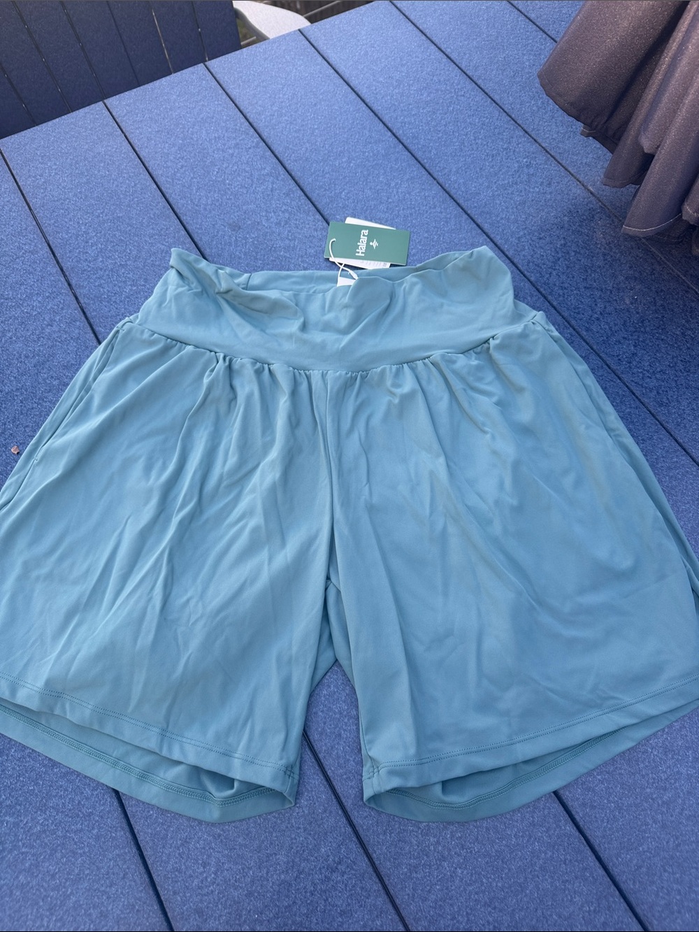 HALARA Women's High-Rise Aqua Bike Shorts "softlyzero airy", size XL